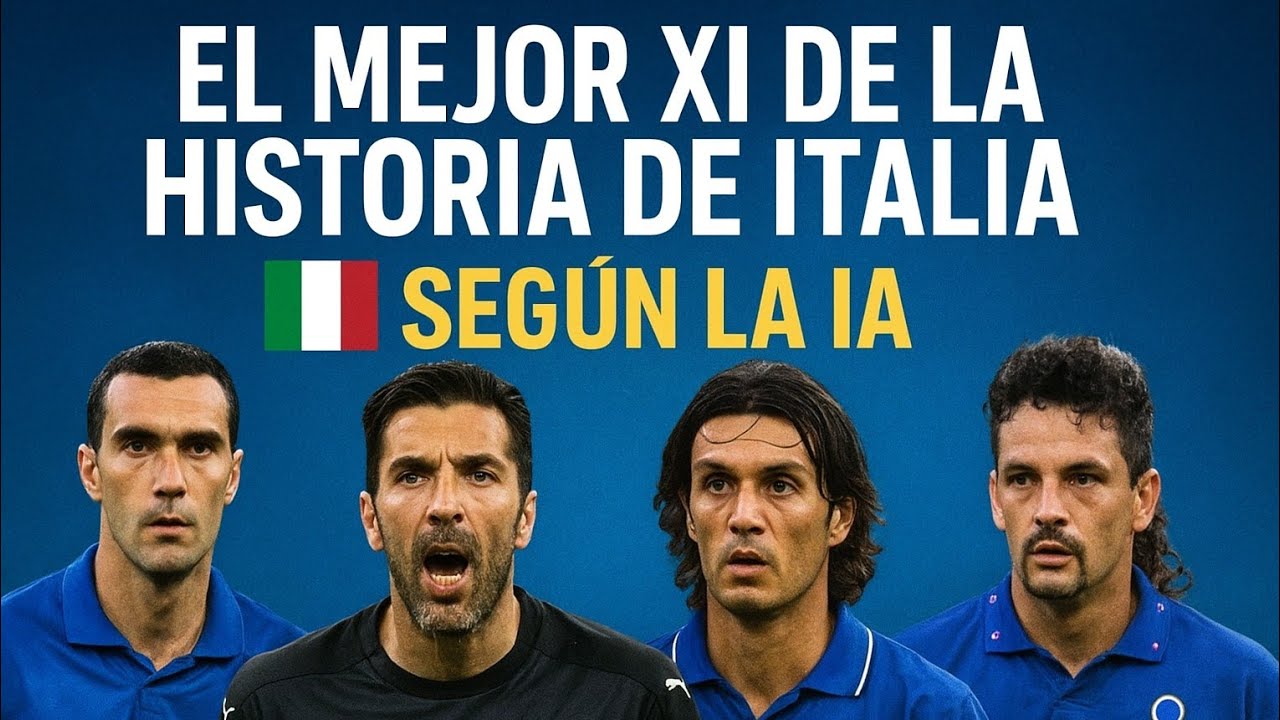 El Mejor XI de la História de Italia ... SEGUN LA IA
