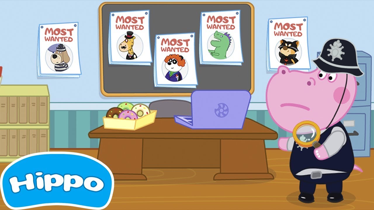 Hippo 🌼 Detective 🌼 Jogo de desenhos animados para crianças