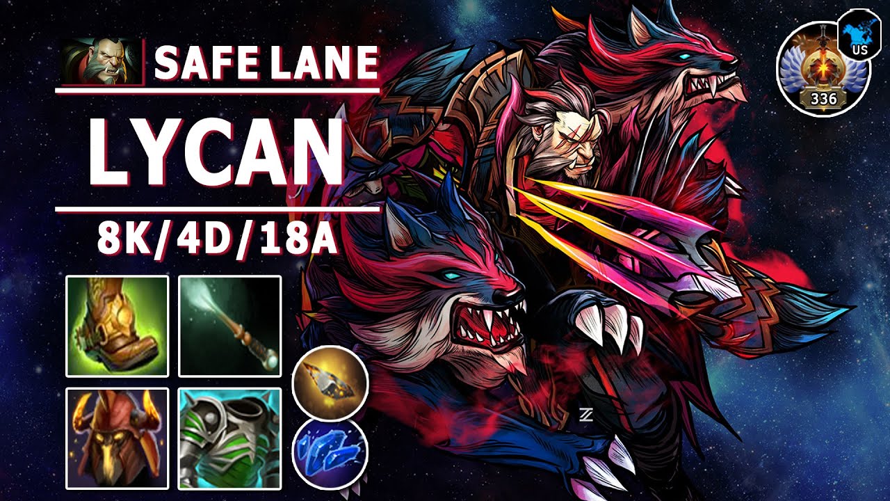 Lycan Safe Lane Carry | 7.31b | Great Synergy with New Boots | Dota 2 Immortal Gameplay