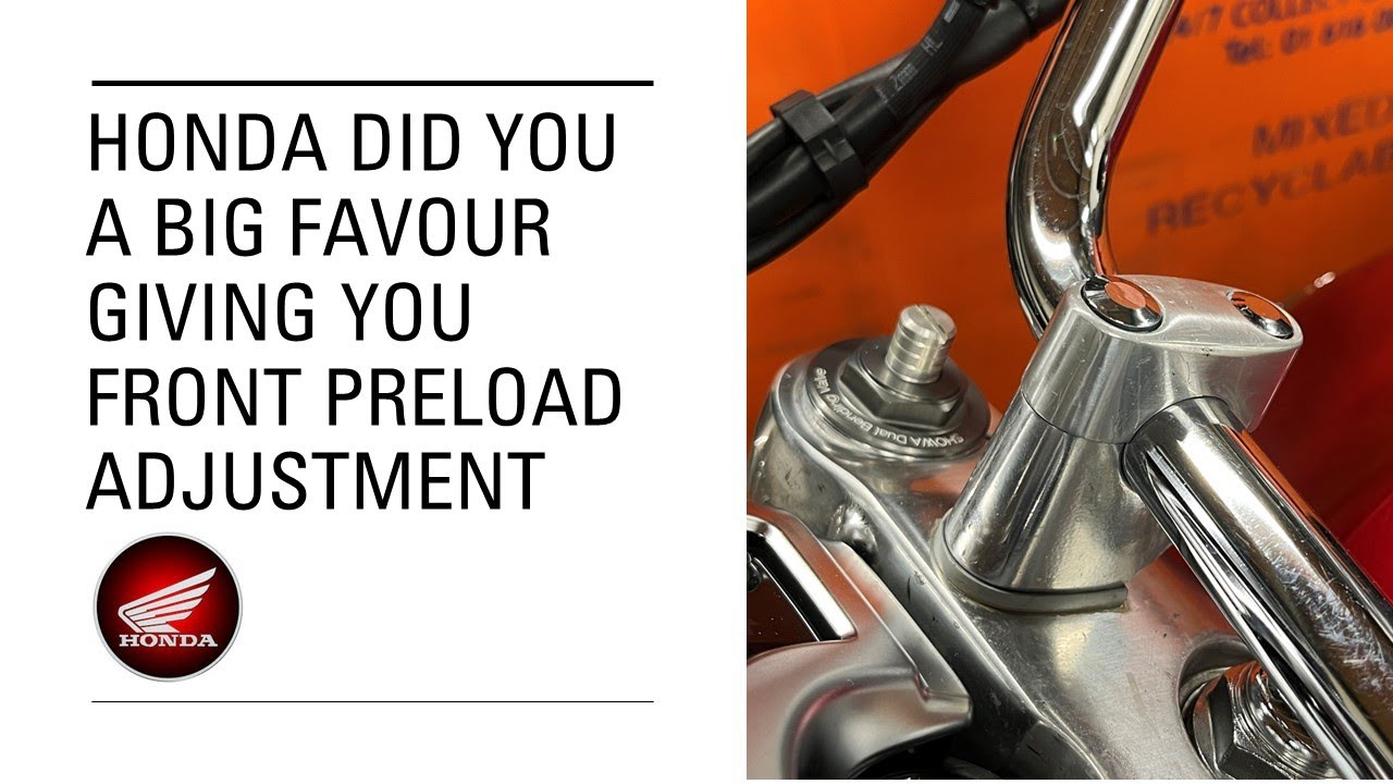 Honda Motorcycle Front Preload - what can it do for you?