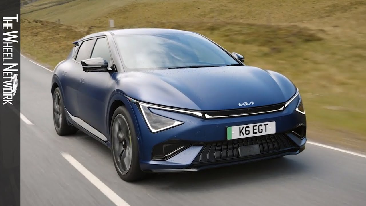 Kia EV6 GT 2026 года | Yacht Matt Blue | Вождение, Интерьер, Экстерьер (Великобритания)