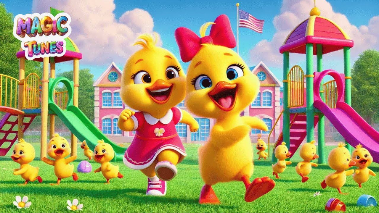 Hide and Seek at School! 🏫🦆 | Five Little Ducks Song 🎶| More Nursery Rhymes