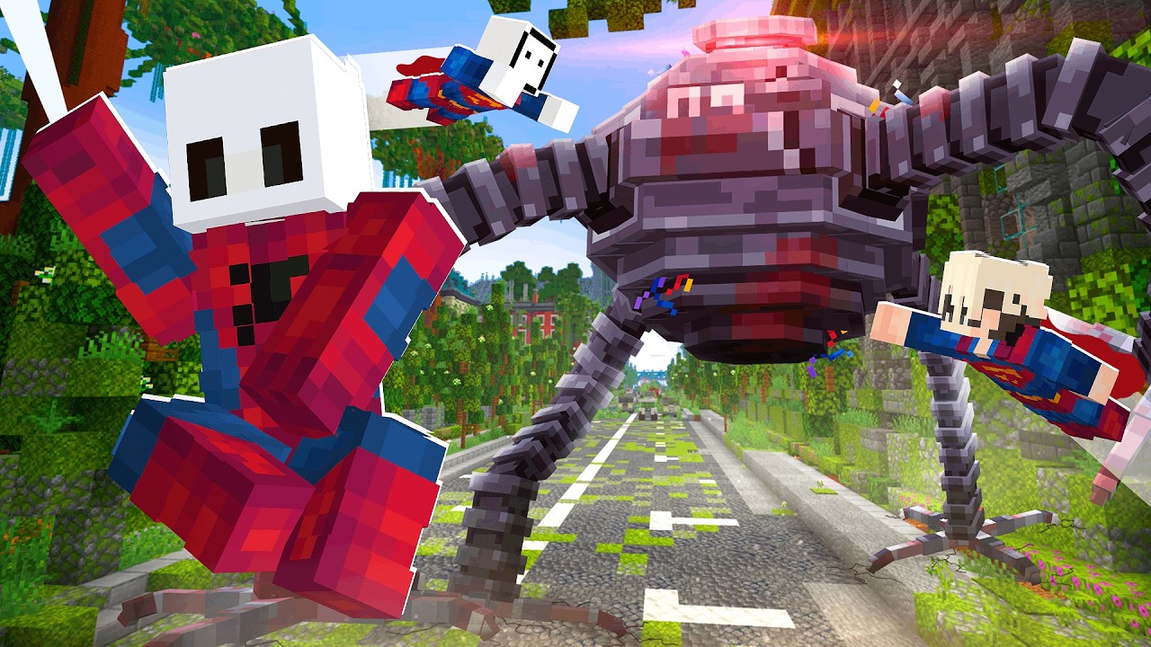 Sobrevivimos al OMNIDROIDE usando SUPERPODERES EN Minecraft