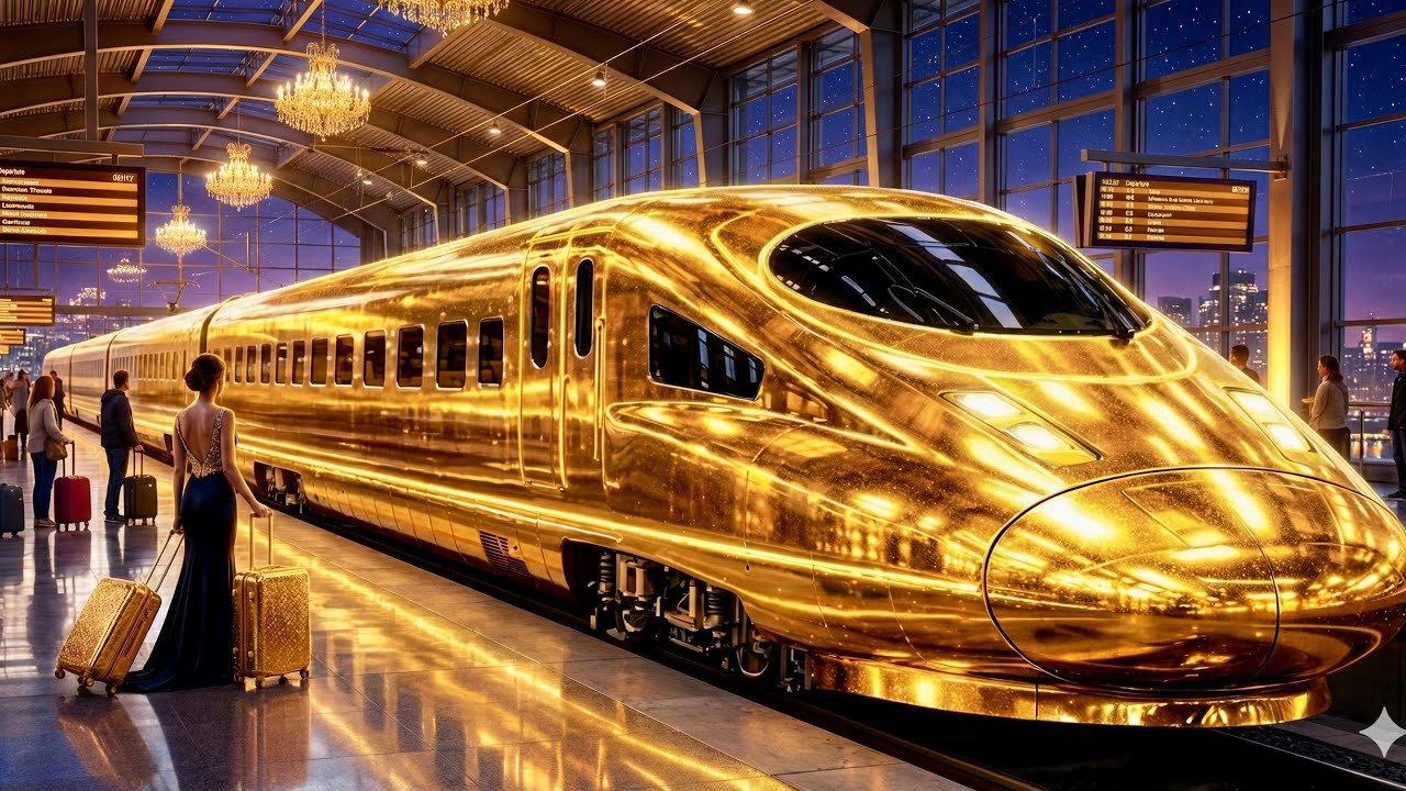Inside a $100M Solid Gold Bullet Train Factory — Rare Never-Before-Seen Footage.
