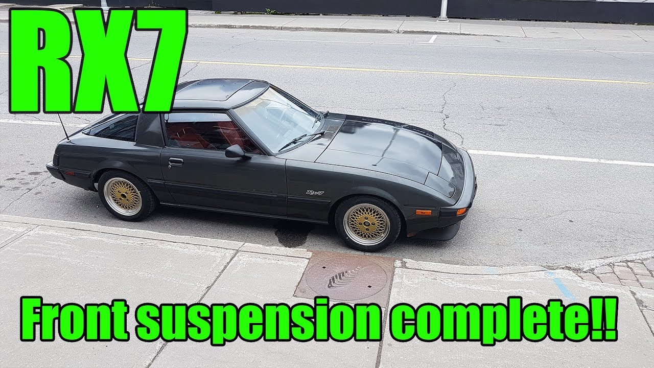 GSL-SE FRONT SUSPENSION INSTALLED!!  - 1982 FIRST GEN RX7 REBUILD