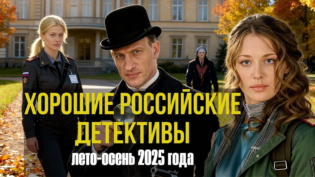 Хорошие российские детективные сериалы. Детективы лета - осени 2025 года.