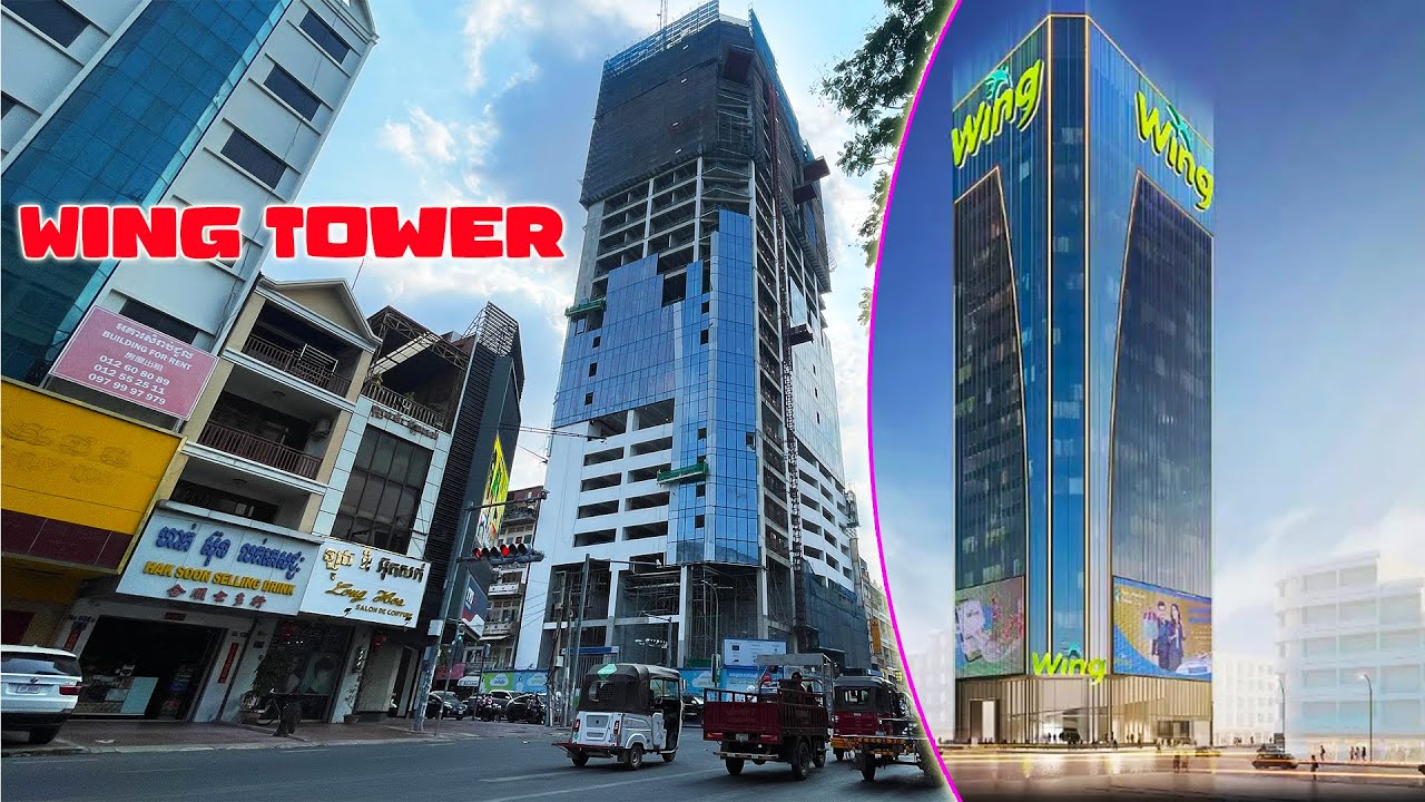 New Wing Bang Tower Construction Update Phnom Penh Drive Tour