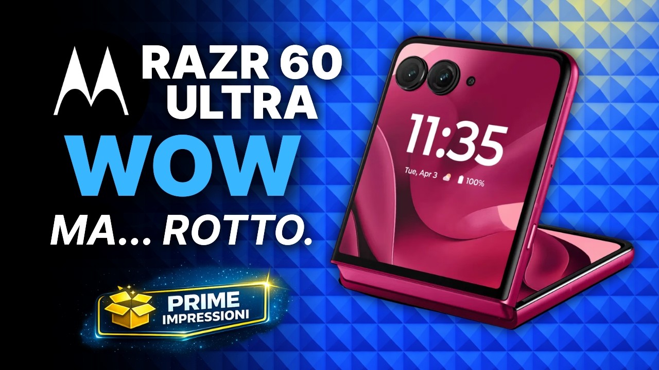 Motorola Razr 60 Ultra: WOW da chiuso, problemi da aperto... | Prime Impressioni