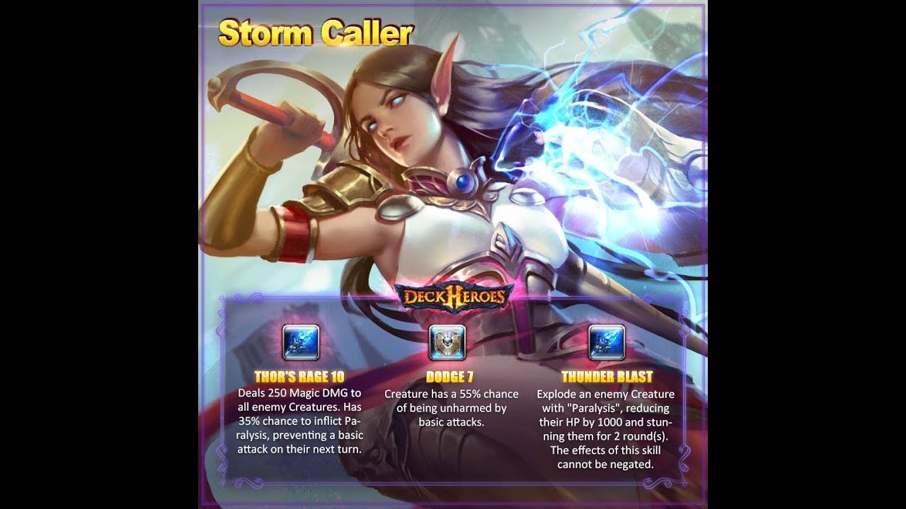Deck Heroes Touma and Storm Caller Work !!