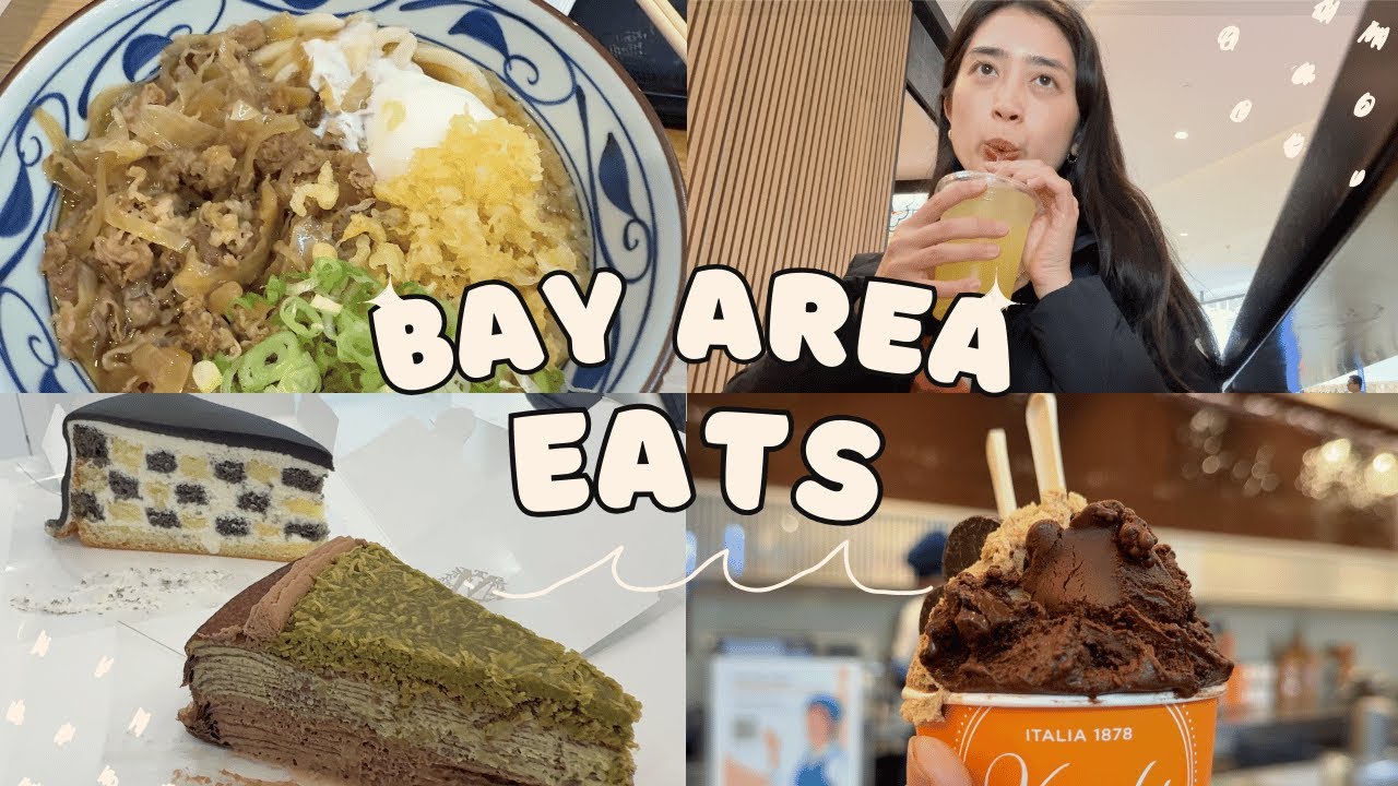 bay area food, 5 hours eating only mall food at Valley Fair | dubai chocolate crepe cake