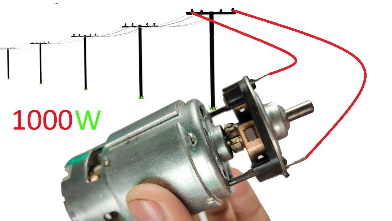 I turn DC motor into 220v AC GENERATOR || Free energy generator ||