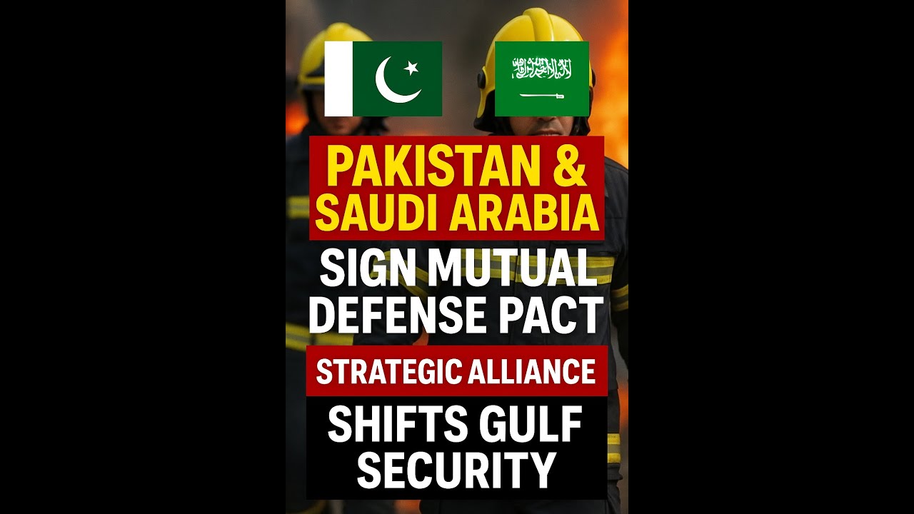 Pakistan & Saudi Arabia Sign Mutual Defense Pact | Strategic Alliance Shifts Gulf Security