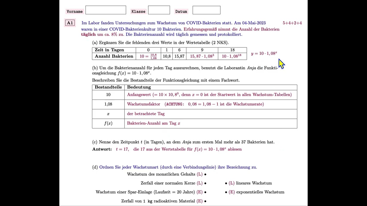 1 Wachstum