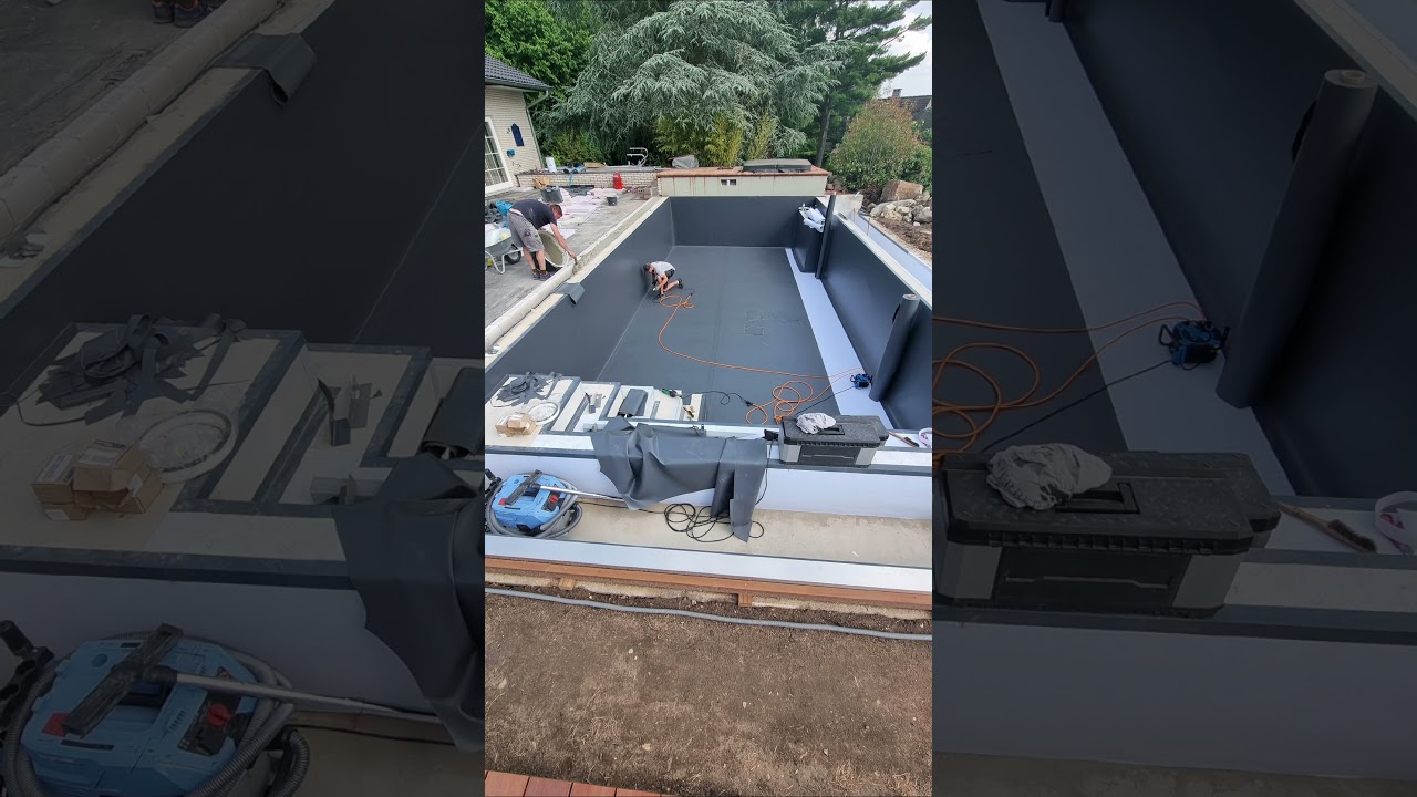 Infinity Pool mit Renolit alkorplan 2000 und Touch Ferber Pool