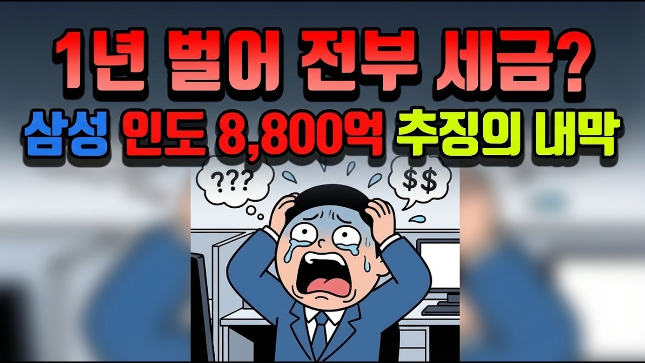 1년 벌어 전부 세금? 삼성 인도 8,800억 추징의  내막