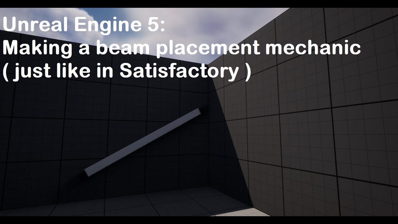 How To Tutorial : Unreal Engine 5 Simple point to point build mechanism