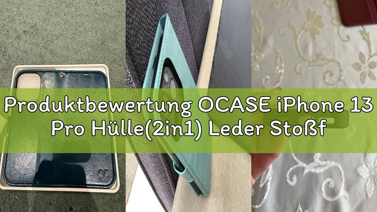 Produktbewertung OCASE iPhone 13 Pro Hülle(2in1) Leder Stoßfestes Case, Abnehmbare magnetische Hülle