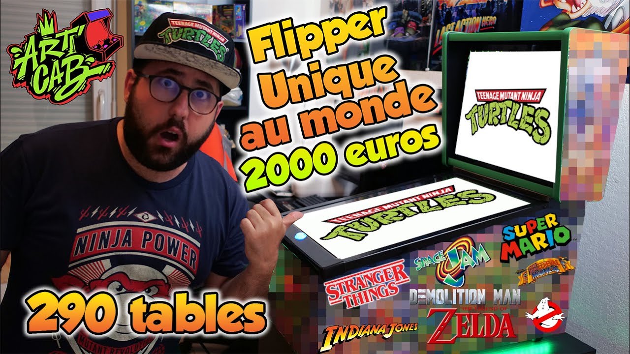 JE RE&Ccedil;OIS UN FLIPPER TORTUES NINJA UNIQUE AU MONDE A 2000&euro; !