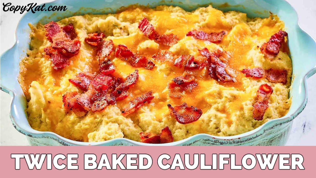Low Carb and Keto Friendly Twice Baked Cauliflower