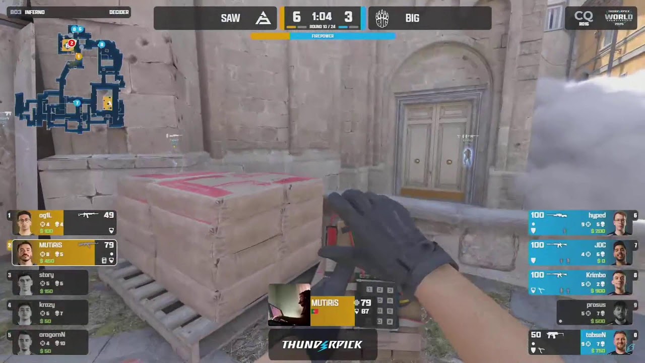 LIVE: BIG vs SAW - Thunderpick World Championship 2025