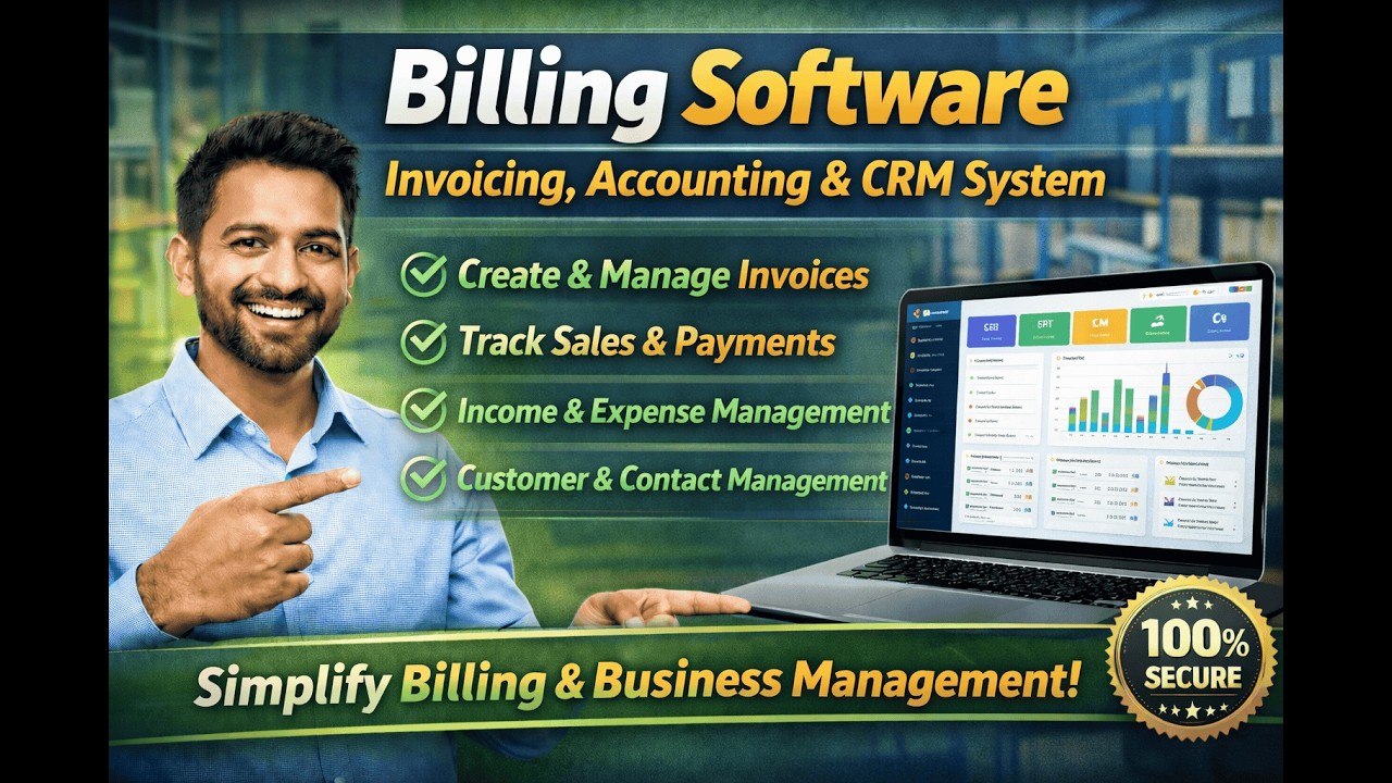 Billing Software | Invoicing, Accounting & CRM Business Management System