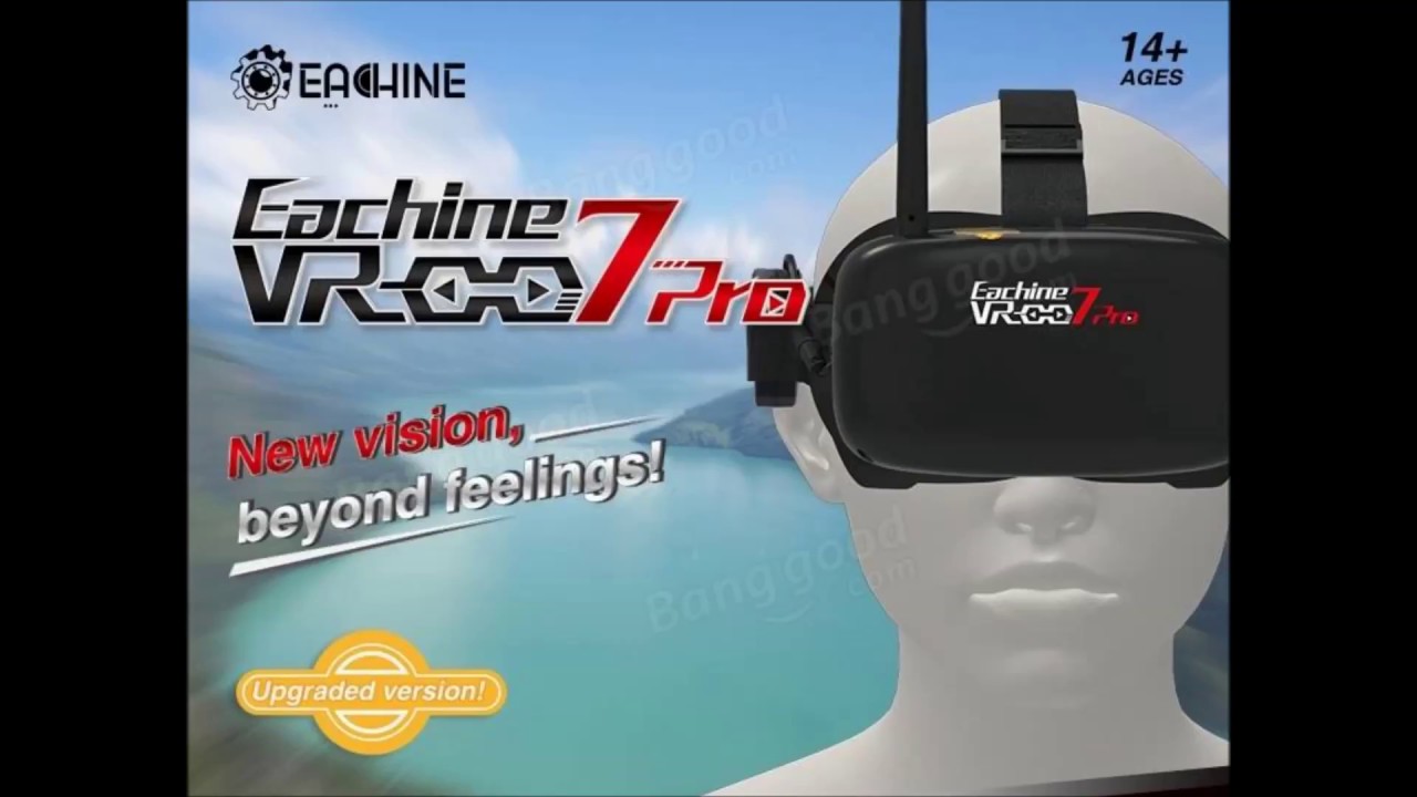 FPV Goggles Eachine VR 007 Pro 5.8G 40CH HD 4.3 Inch Video Headset With 3.7V 1600mAh Battery