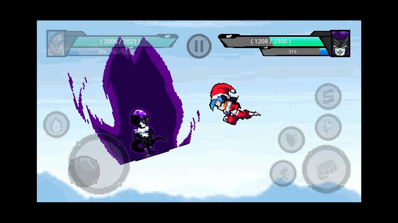 Christmas Spirit and Black Frieza Duel