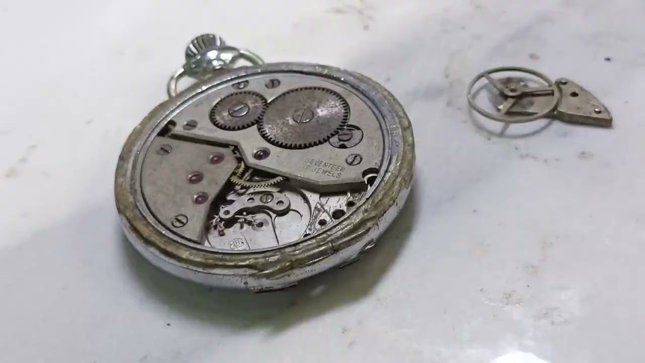 صيانة ساعة جيب قديمة صناعة سويسرى | Swiss watch TELL
