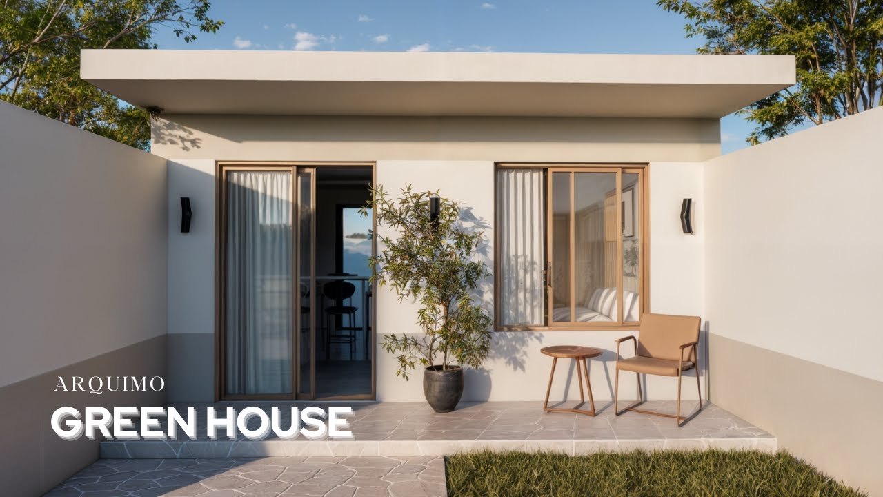 Green House 5x5m - Uma Casa Compacta com Design Inteligente e Funcional!