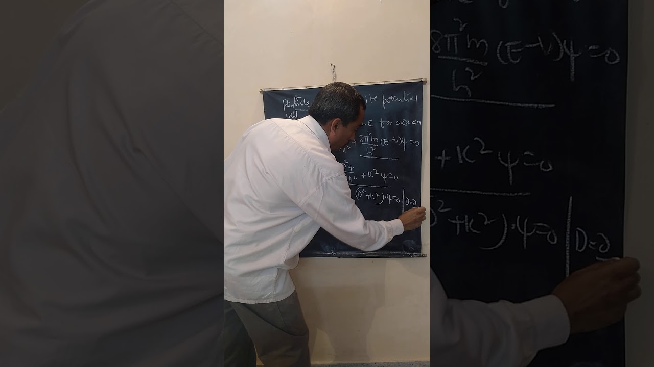 VIDEO 3 QUANTUM MECHANICS SCHRODINGER EQUATION