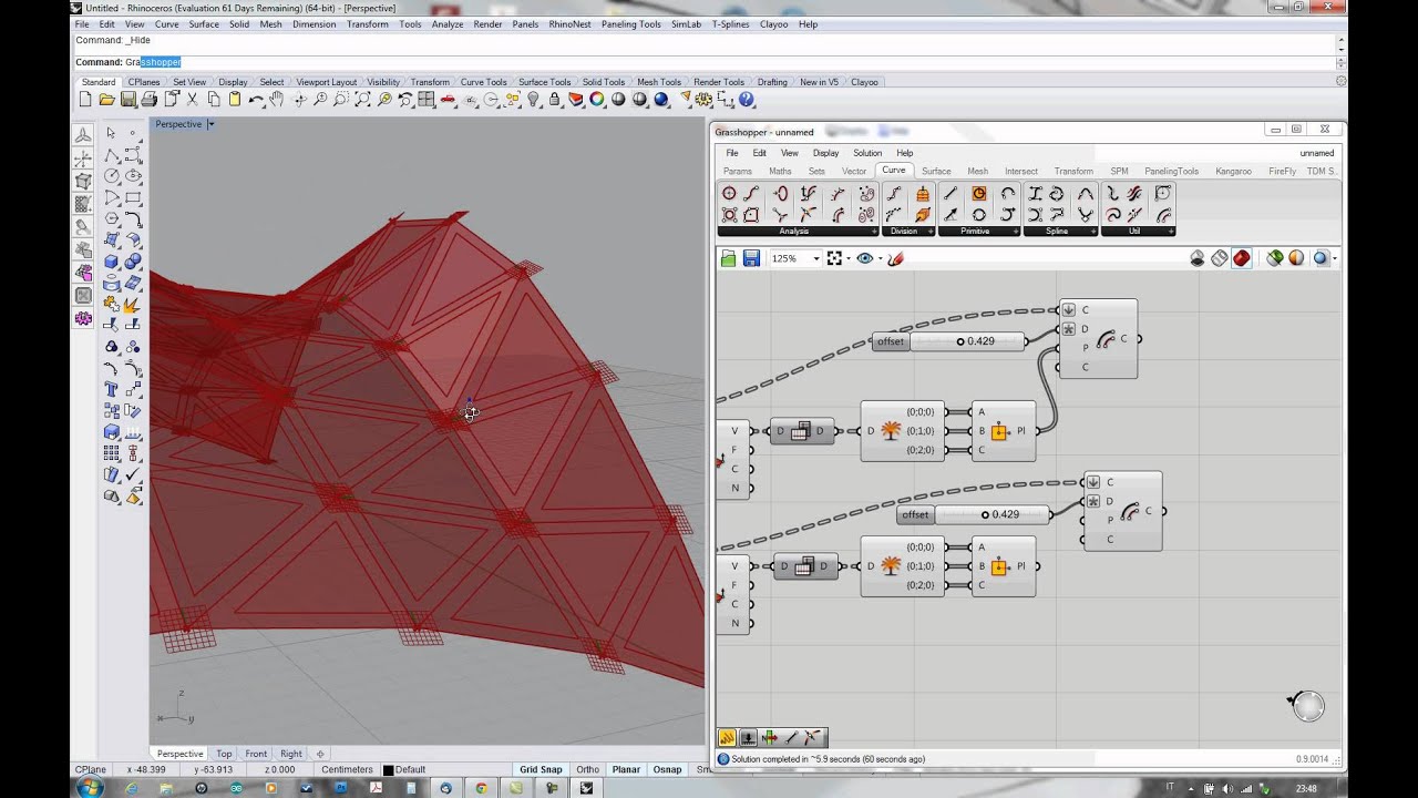 Tassellazione Superficie Nurbs con Grasshopper.avi
