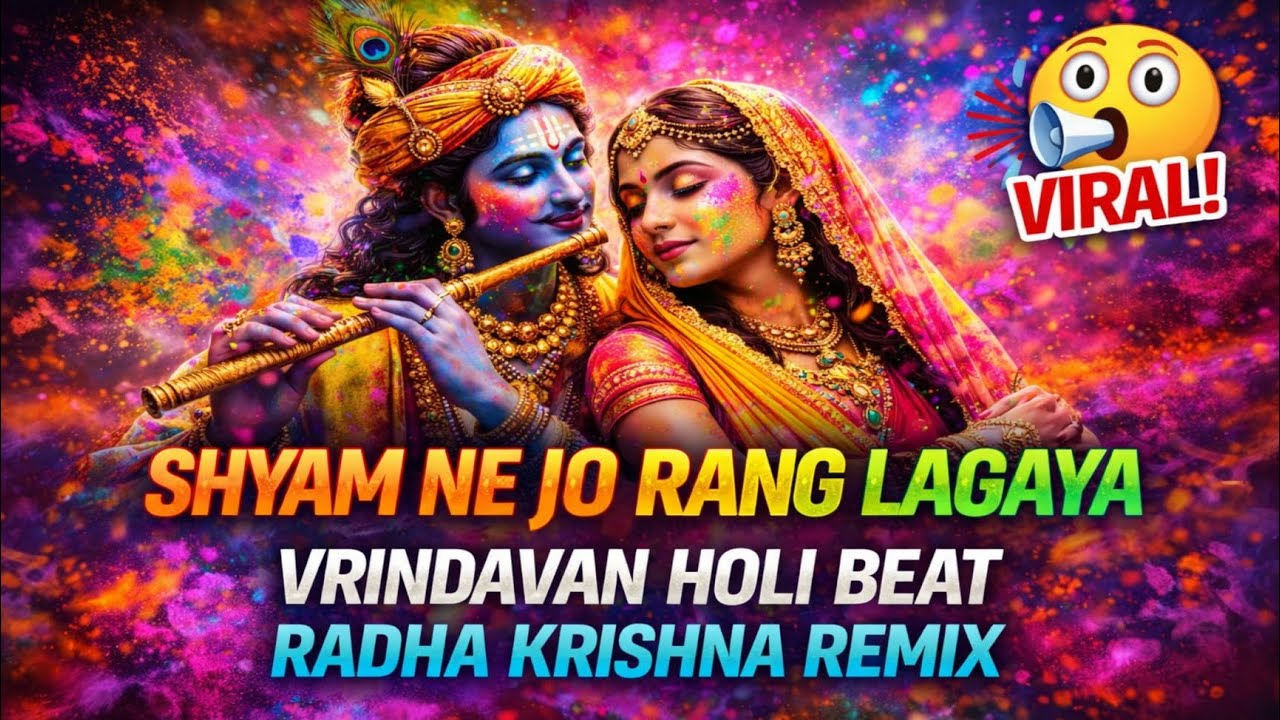 Shyam Ne Jo Rang Lagaya | Holi Special DJ Remix 💥🔥 | Radha Krishna Vibe 🕉️✨