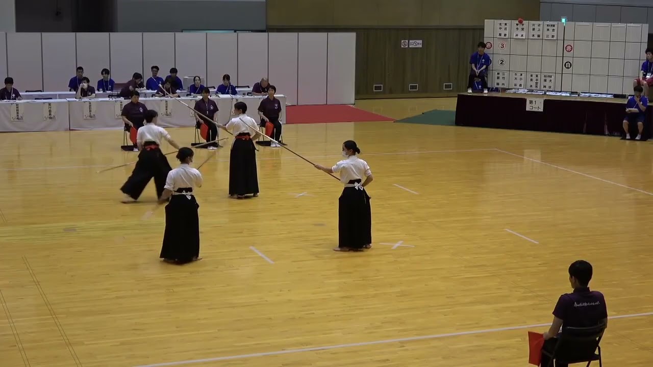 2023年IH なぎなた演技決勝 二回戦 今井咲里・宮本音々琴平・香川 x 大谷舞桜・小森亜実牛津・佐賀