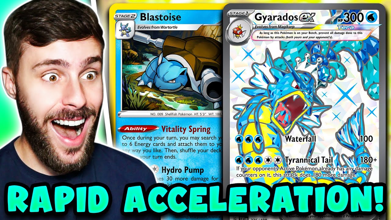 Blastoise BREAKS Gyarados ex!! (Scarlet & Violet)