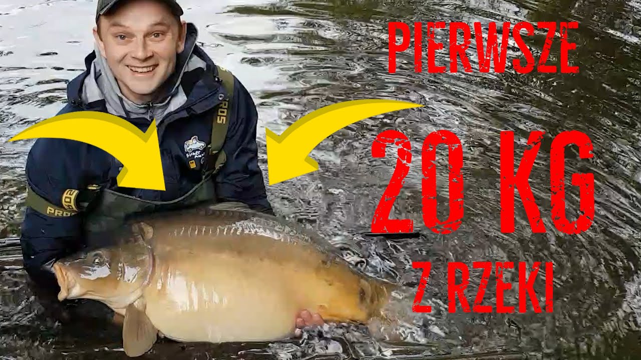 Vlog27 Wyjazd nad małą rzekę i pierwszy karp 20kg