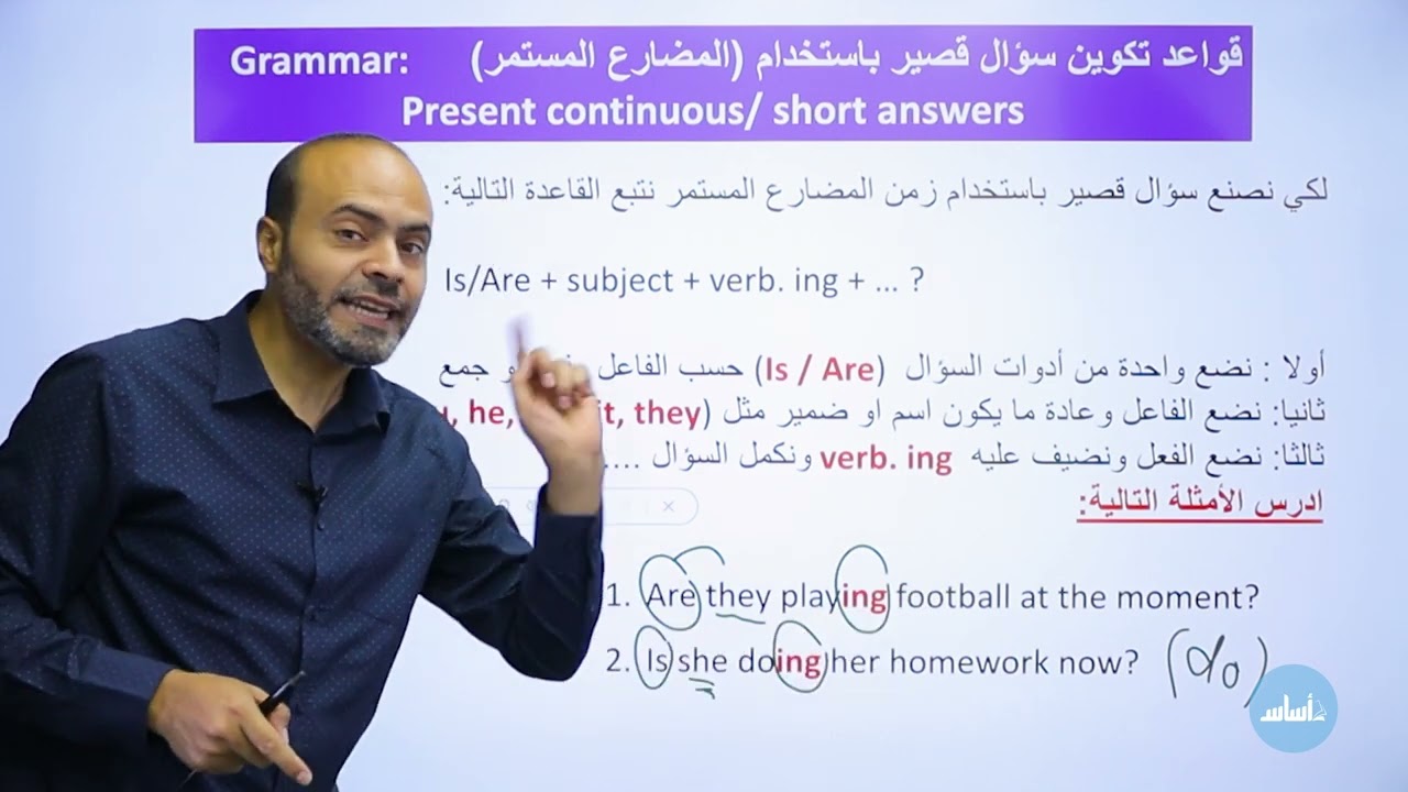 تأسيس : الحصة الثالثة - الصف السادس 6️⃣ - اللغة الإنجليزية -د.عبدالله  حسين 🔥
