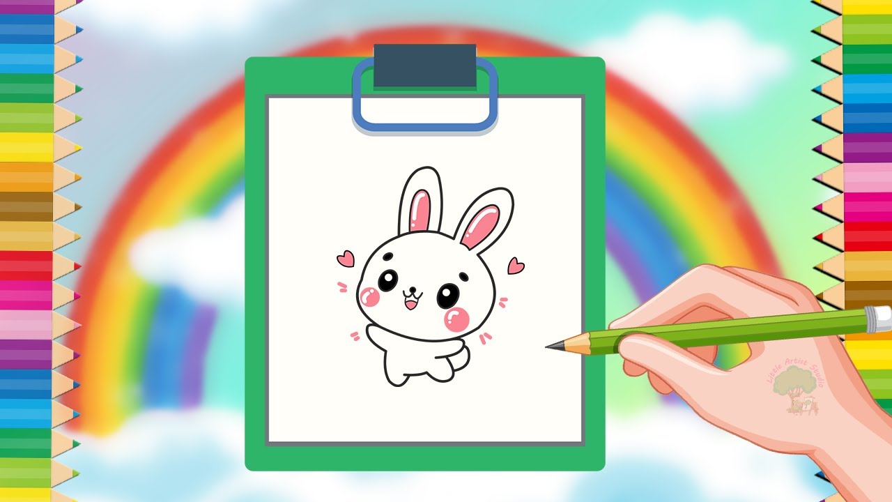 How to Draw a Cute Bunny 🐰 | Easy Bunny Drawing Step by Step for Kids & Beginners