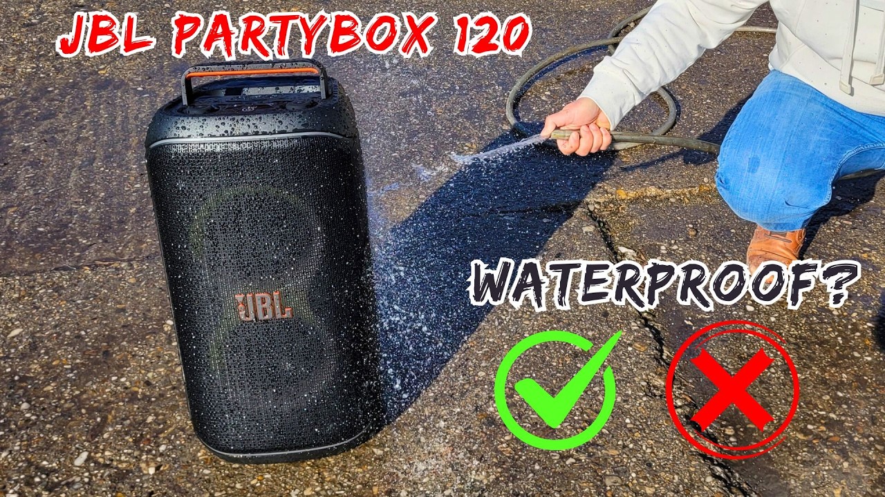 Is JBL Partybox 120 WATERPROOF? IPX4 Test