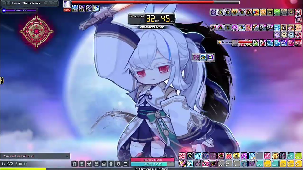 Black mage Champion mode | 99m cp Ren Bossing | GMS Maplestory
