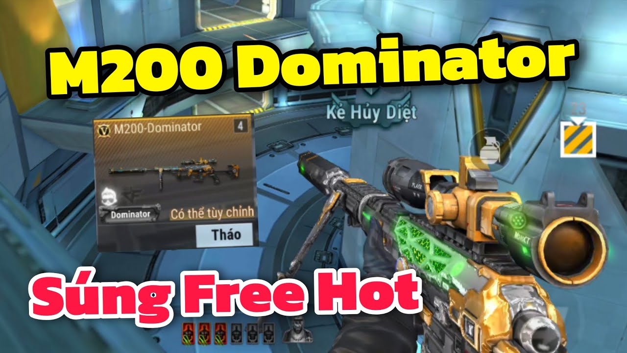 CF Mobile - M200 Dominator Súng Vip Free Hot Bắn Zombie Có Ngon.