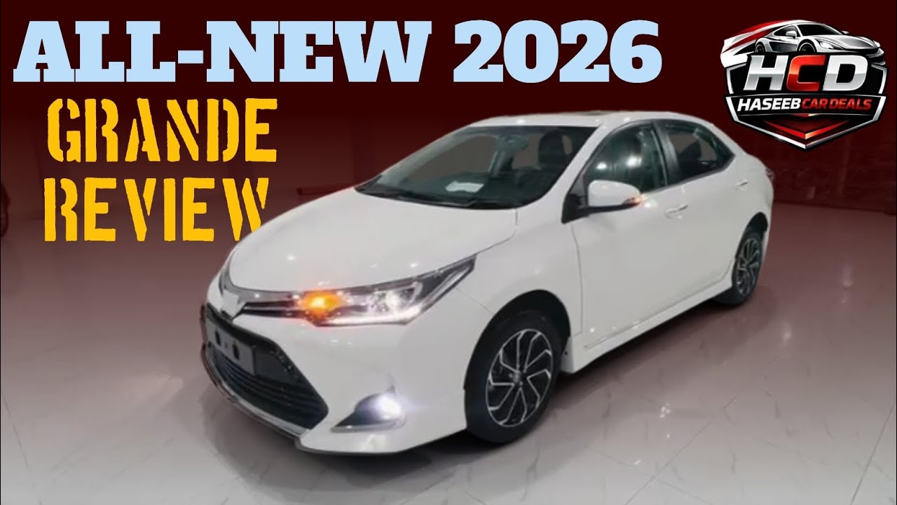 2026 Toyota Corolla Grande White | Full Review | All Options | Interior & Exterior