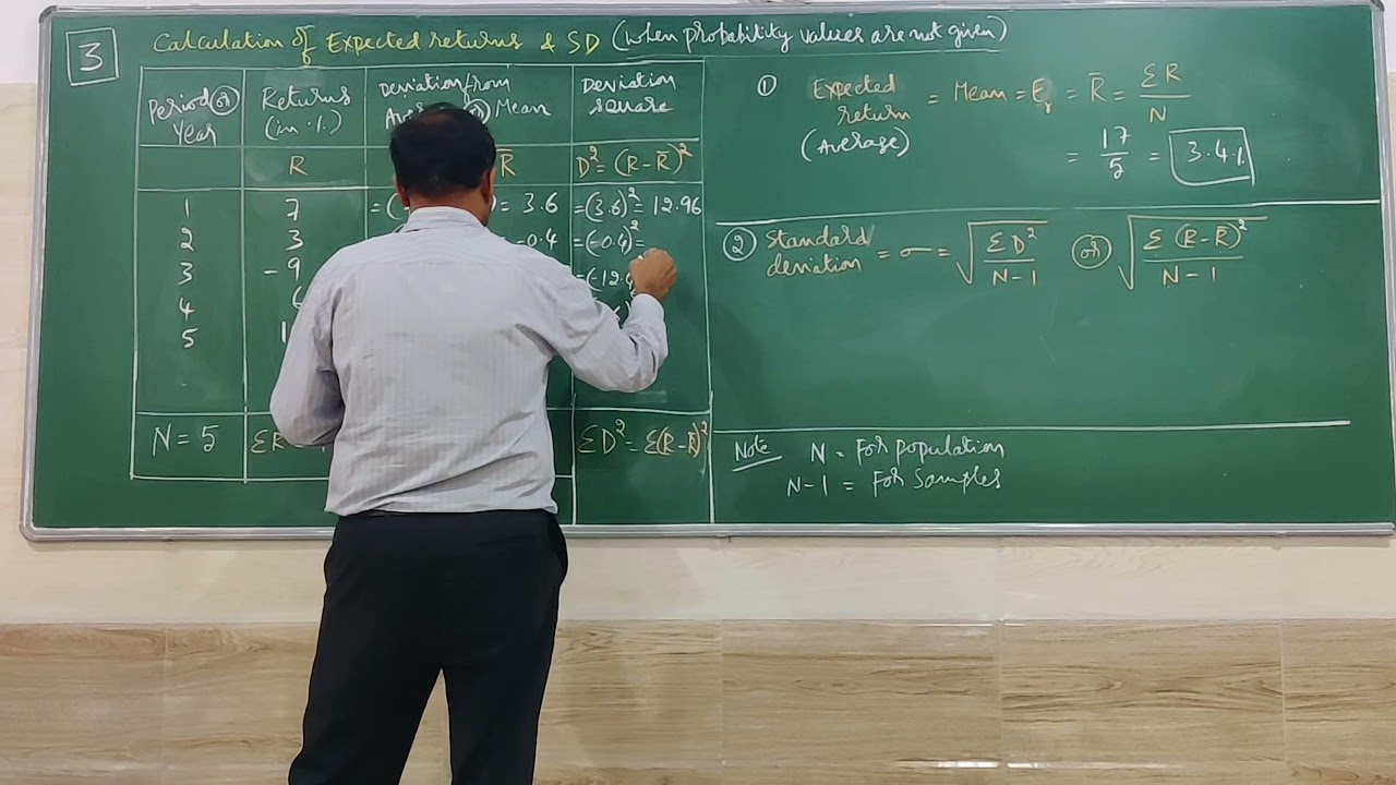 PROBLEMS ON RISK AND RETURN calculation No.3