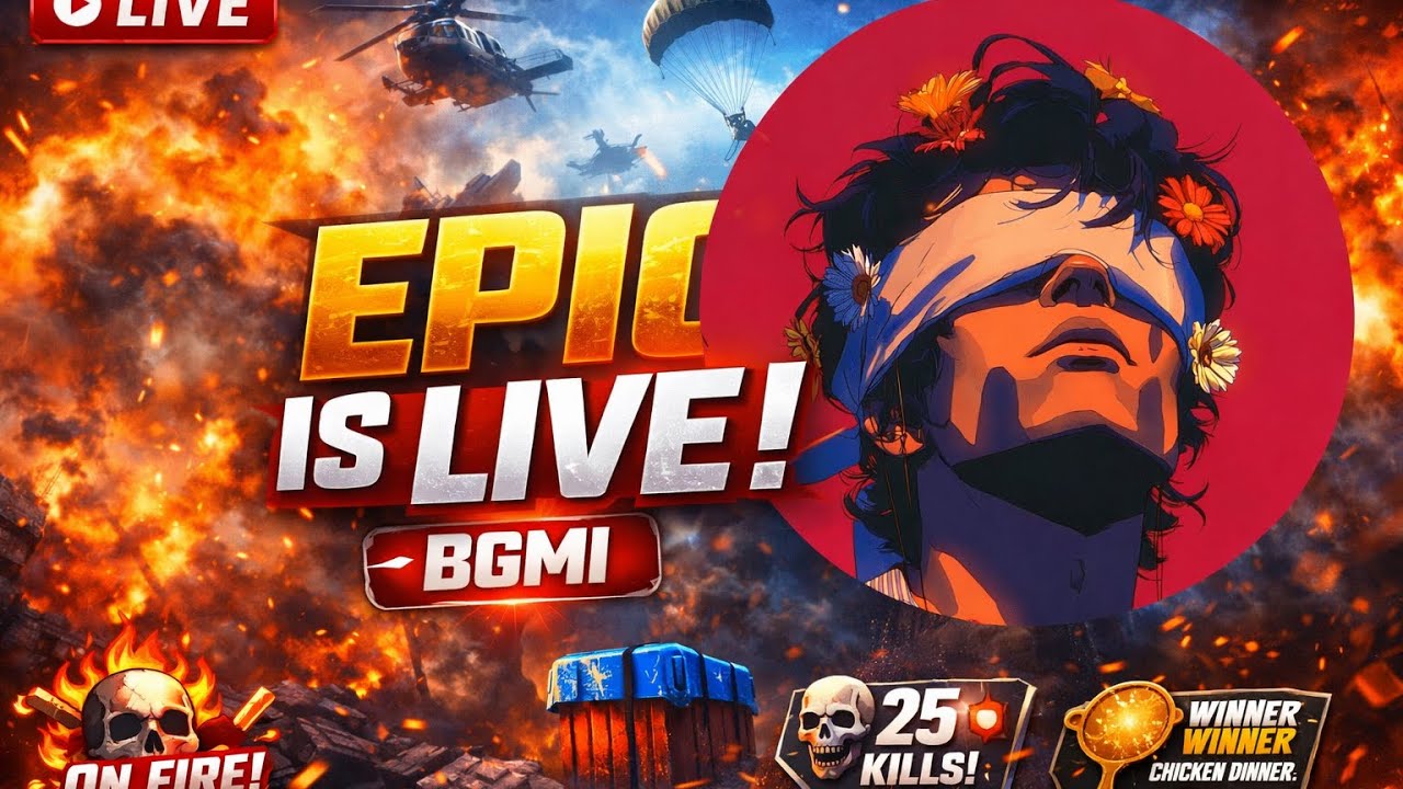 AKM #29 EPIC IS LIVE BGMI |Best stream you'll watch today! Let's goooo #streamwithglip