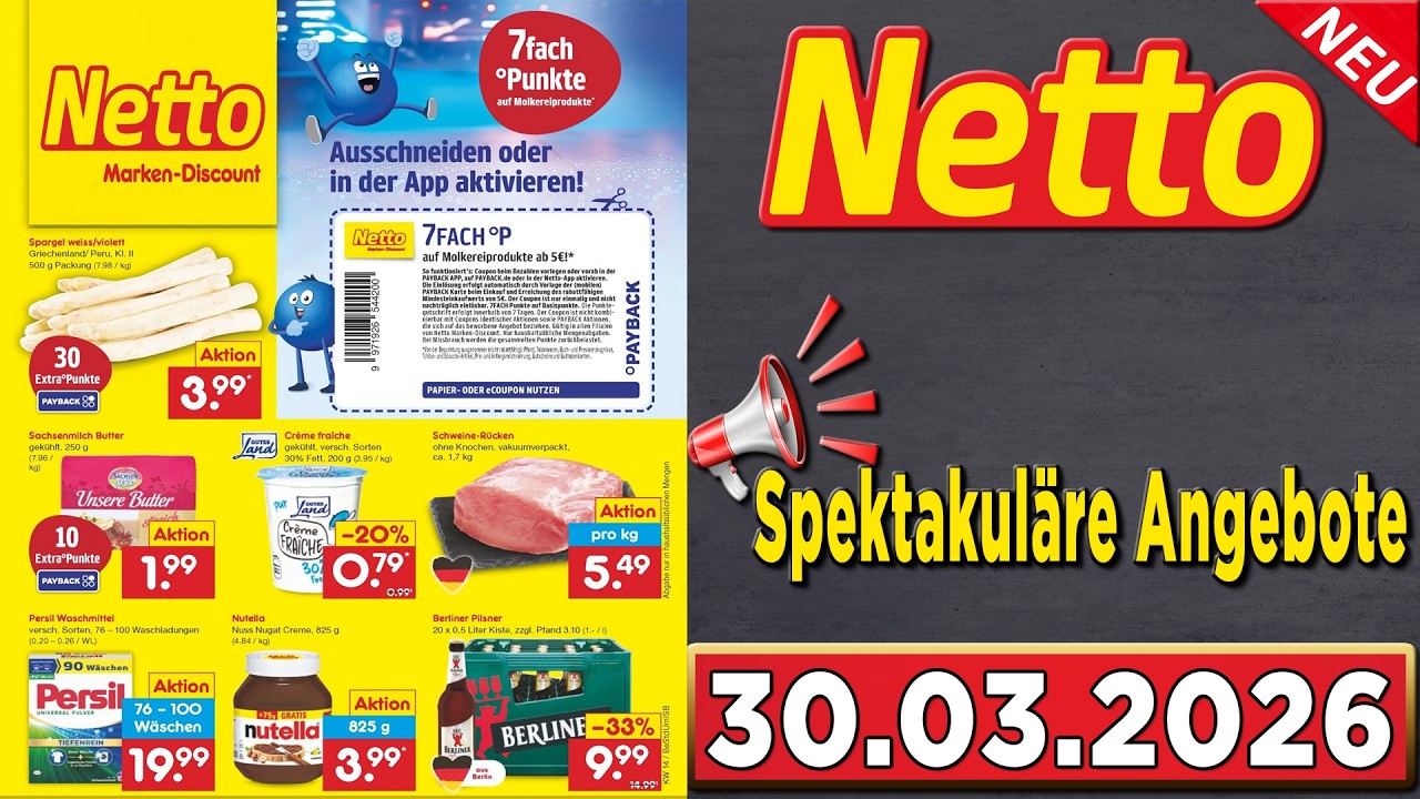NETTO Prospekt Diese Woche &ndash; G&uuml;ltig von 30.03.2026 - Angebote werbung