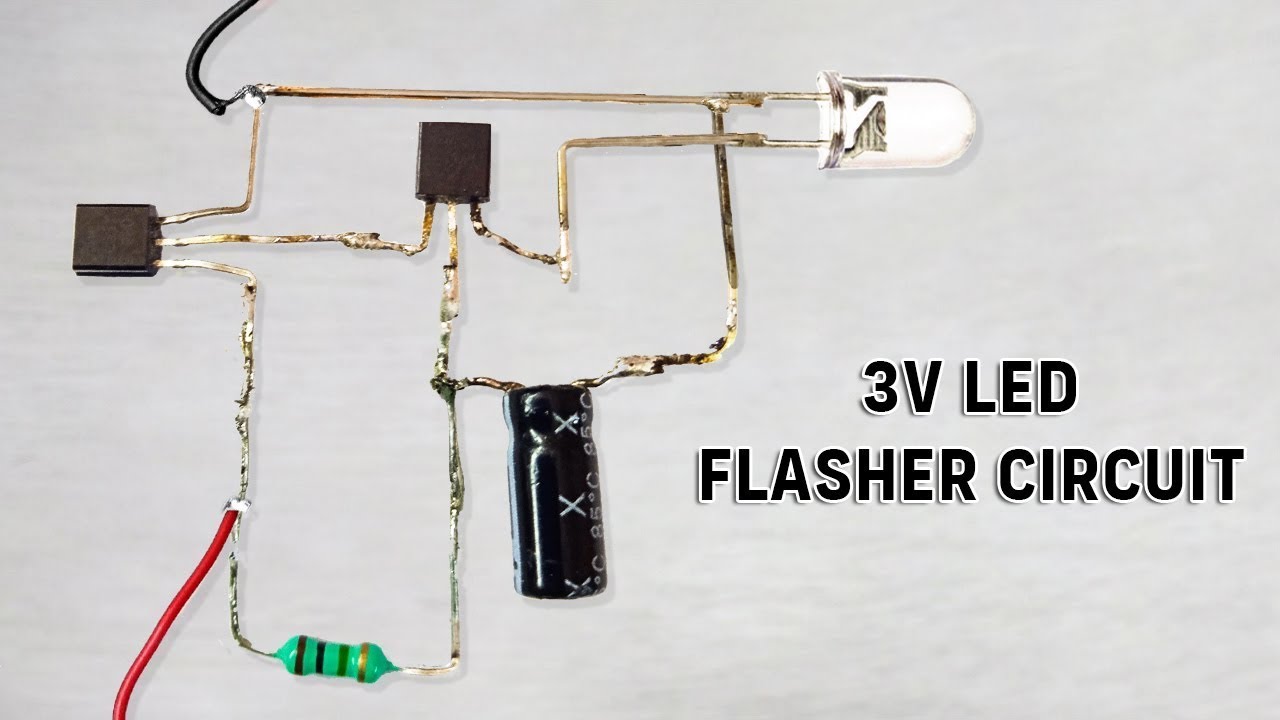 How to make 3v LED Flasher Circuit