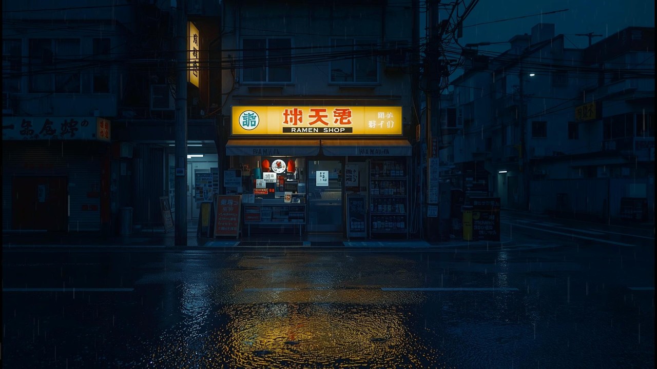 Tokyo Midnight Rain 🌧️ — Cozy Rain & Lofi That Feels Like Home