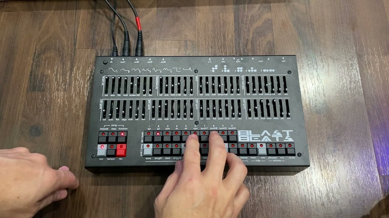 First experiment with the Twisted Electrons BlastBeats