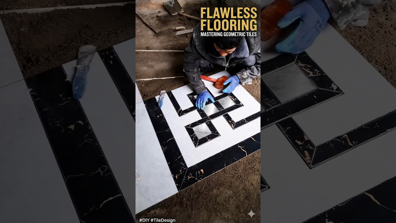 Satisfying Tile Installation by a Professional||Perfect Tile Setting Skills You Must See