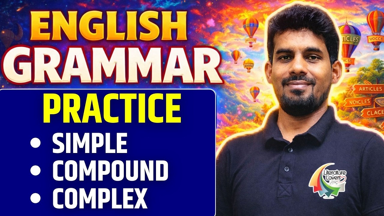 Simple , Complex and  Compound Sentences Practice | TGT PGT English Grammar | Complete Concept |