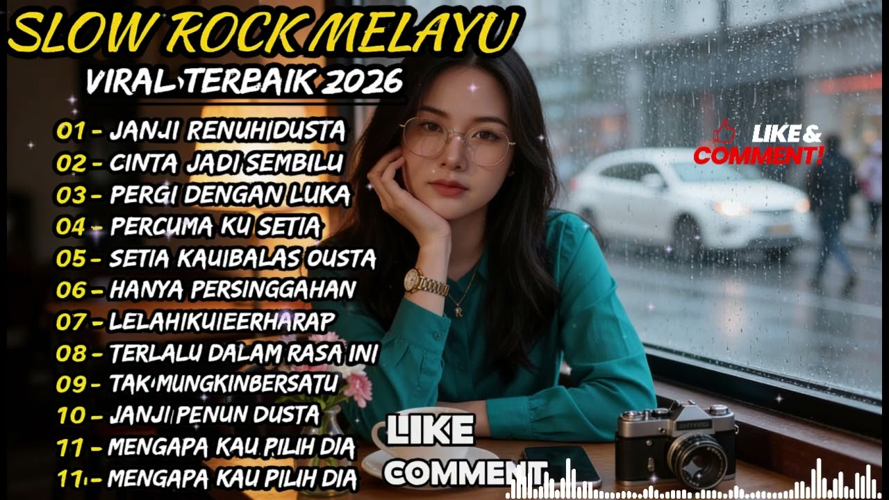 SLOW ROCK MELAYU TERBARU 2026💔Cocok Untuk Menemani Perjalanan Dan Santai - Kerna Dusta Cintamu